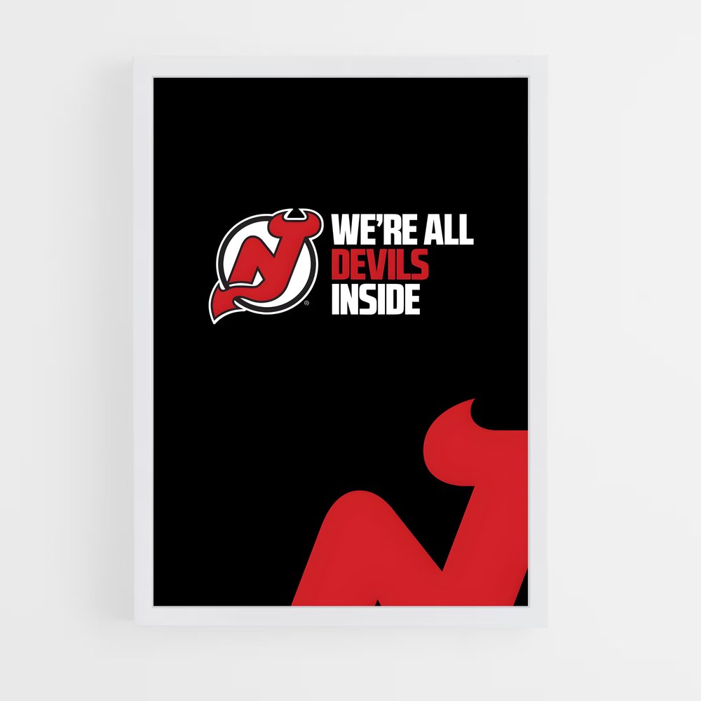 Poster Esprit Démoniaque – affiche Hockey sur glace (vue 3)